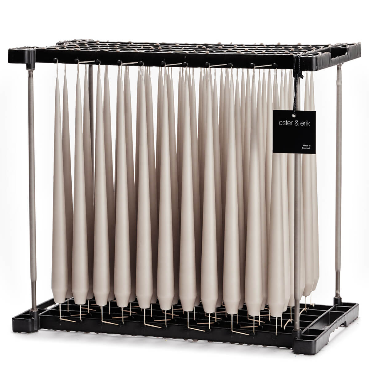 Ester & Erik LINEN GREY Tapered Candle (Matt 32cm - NO. 22) image 0