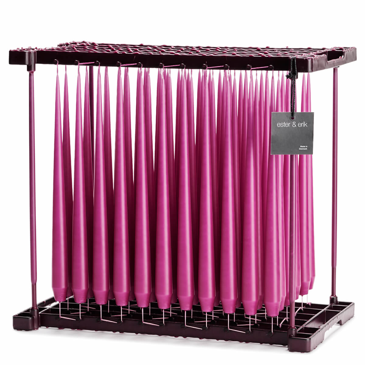 Ester & Erik FUCHSIA Tapered Candle (Matt 32cm - NO. 34) image 0