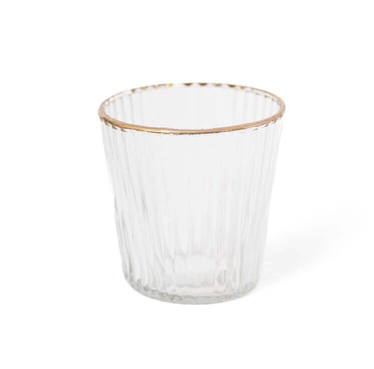 Clear Gold Rim Votive image 0
