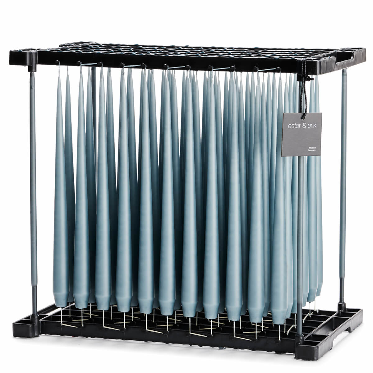Ester & Erik STEEL BLUE Tapered Candle (Matt 32cm - NO. 64) image 0