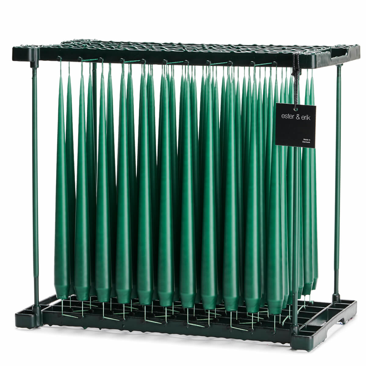 Ester & Erik MARBLE GREEN Tapered Candle (Matt 32cm - NO. 58) image 0