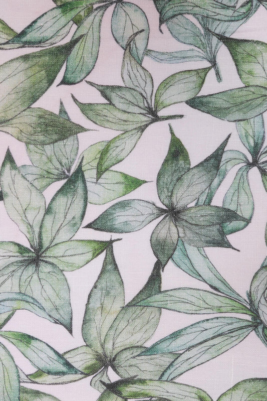 Hellebore Leaves Linen Napkin