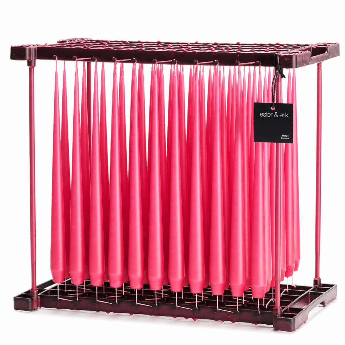 Ester & Erik DEEP PINK Tapered Candle (Matt 32cm - NO. 41/2) image 0
