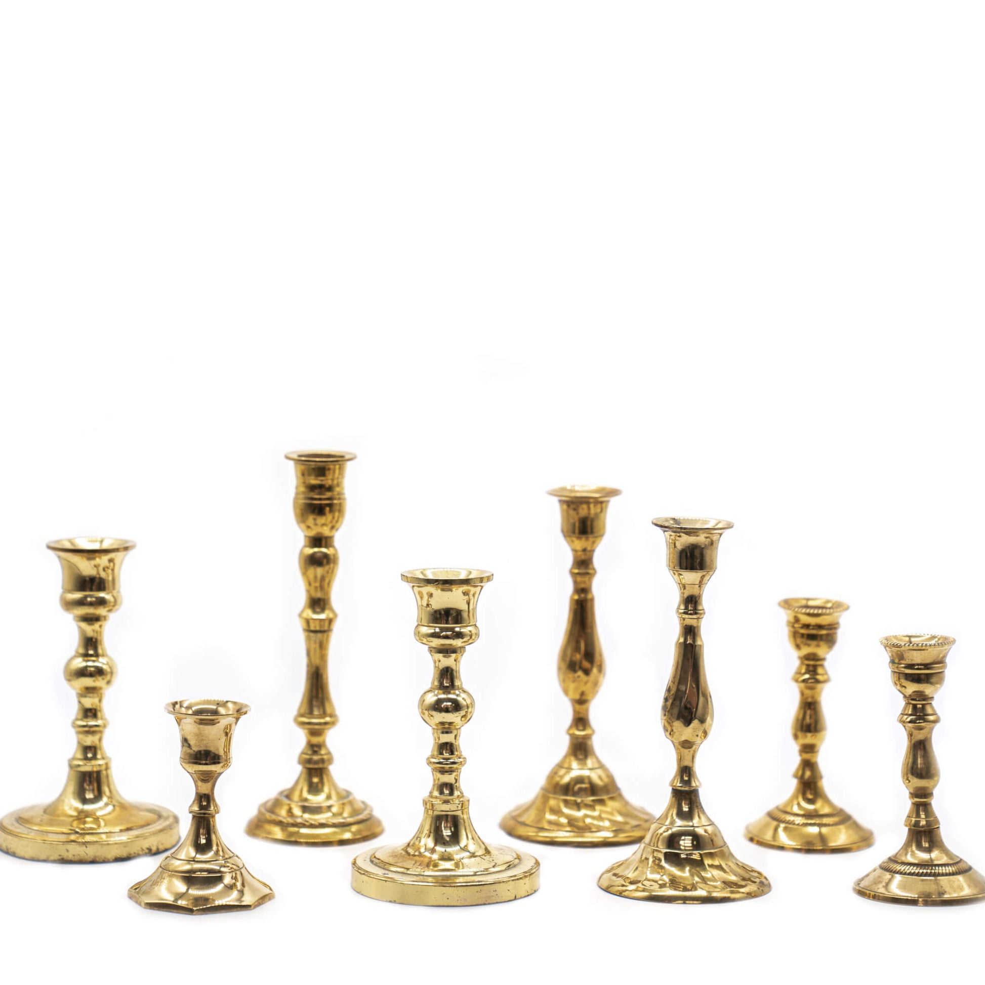 Antique Brass Candlesticks image 0