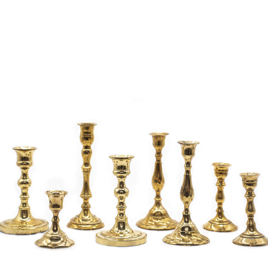 Antique Brass Candlesticks image 0