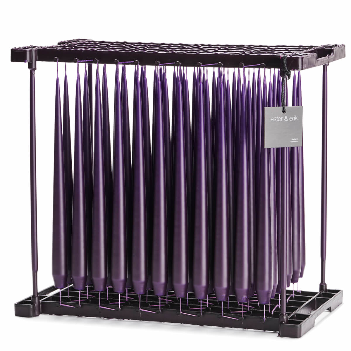 Ester & Erik DARK AMETHYST Tapered Candle (Matt 32cm - NO. 08/2) image 0