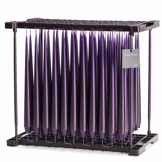 Ester & Erik DARK AMETHYST Tapered Candle (Matt 32cm - NO. 08/2) image 0