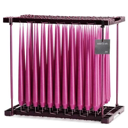 Ester & Erik FUCHSIA Tapered Candle (Matt 32cm - NO. 34) image 0