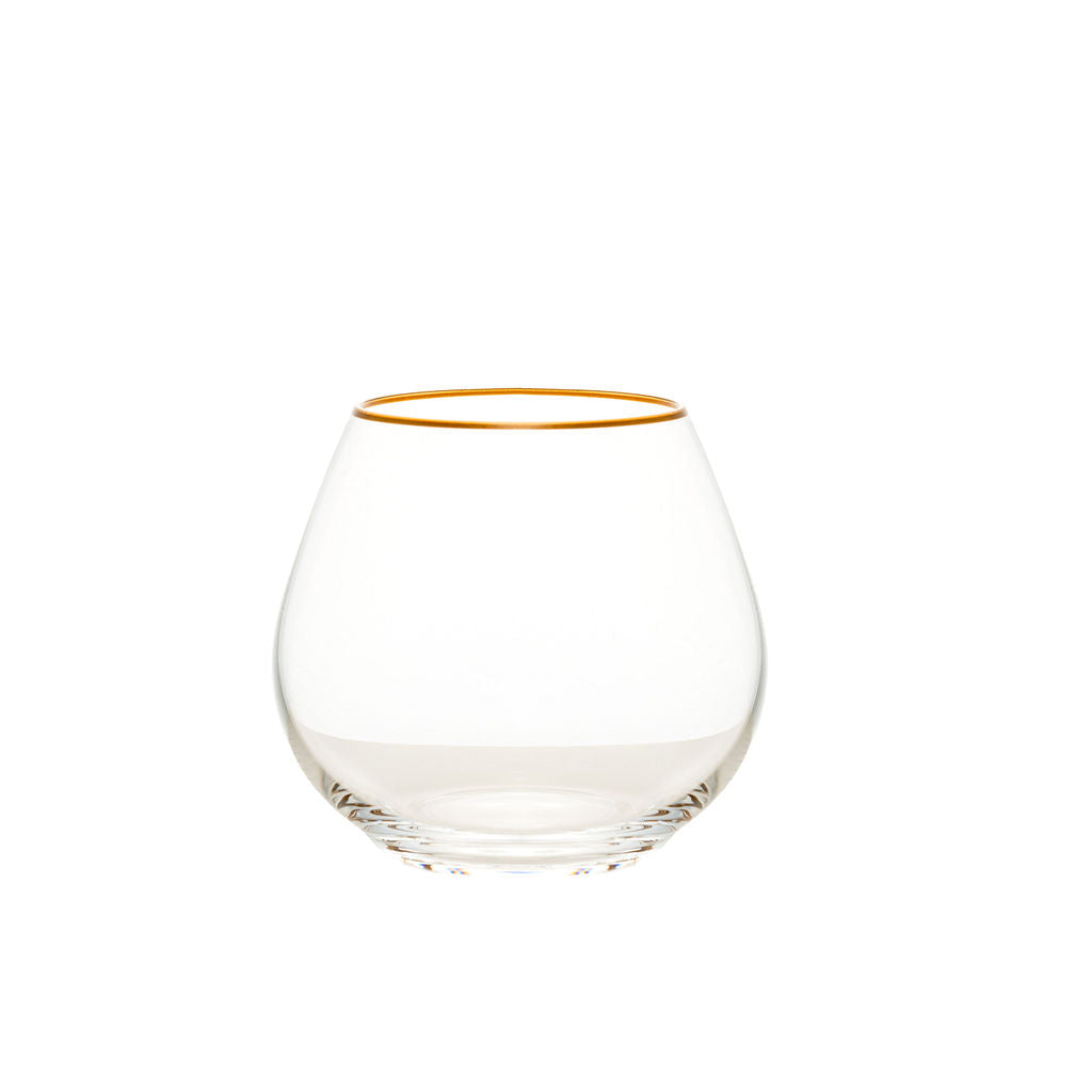 Santorini Clear Gold Rimmed Glassware image 2