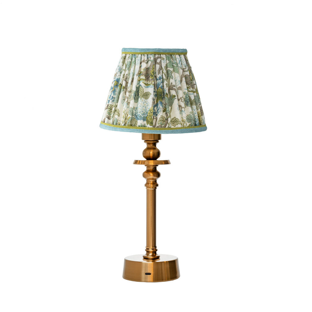 Rechargeable Pooky Lamp with 16cm Willow & Magnolia Shade image 0
