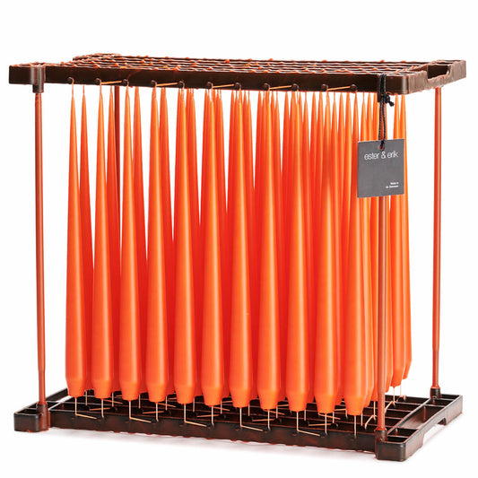 Ester & Erik VIVID ORANGE Tapered Candle (Matt 32cm - NO. 16/2) image 0