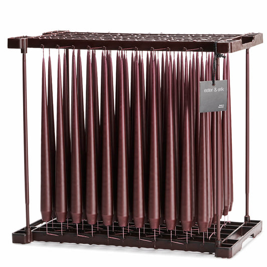 Ester & Erik AUBERGINE Tapered Candle (Matt 32cm - NO. 50) image 0