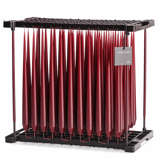 Ester & Erik DEEP WINE Tapered Candle (Matt 32cm - NO. 44/2) image 0