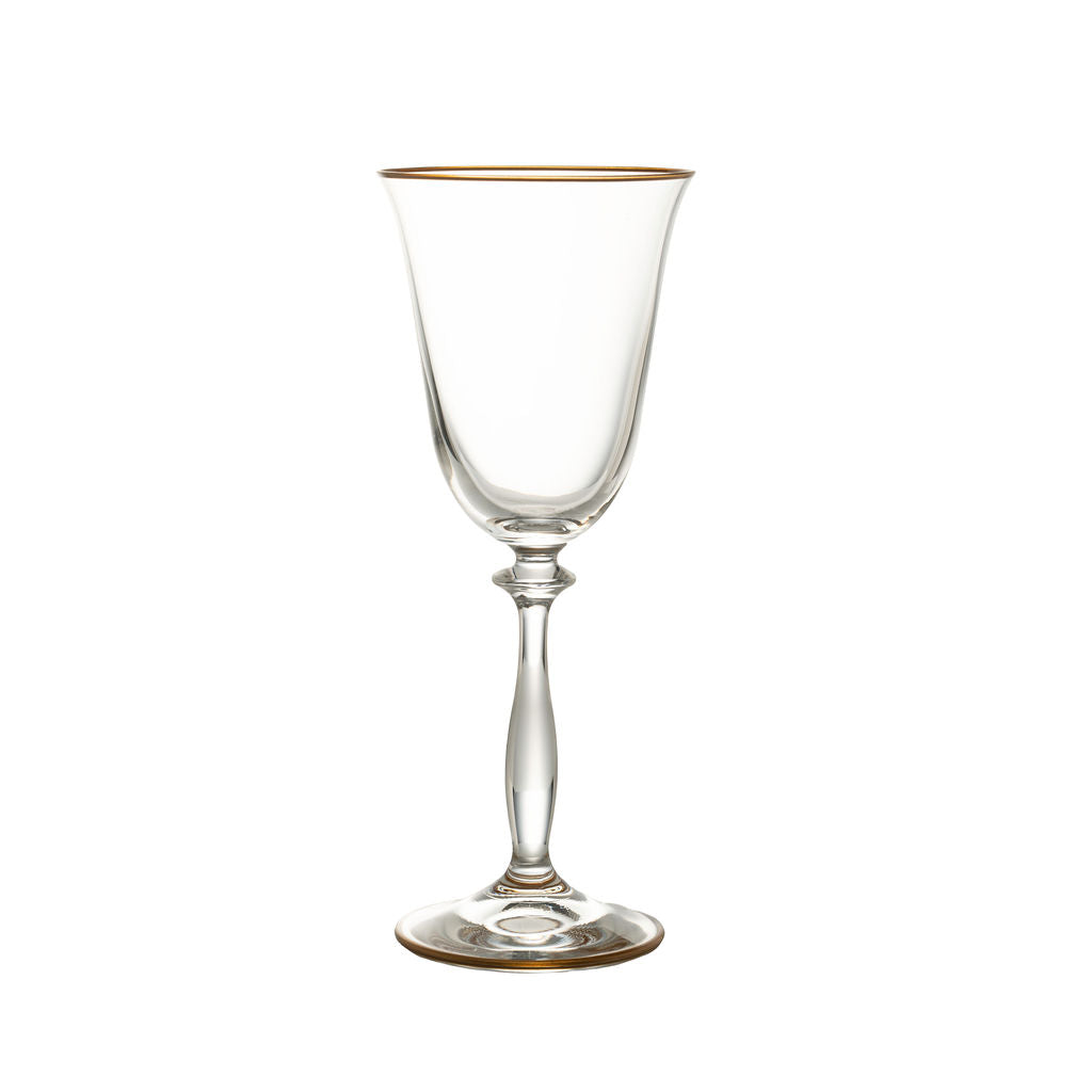 Santorini Clear Gold Rimmed Glassware image 1