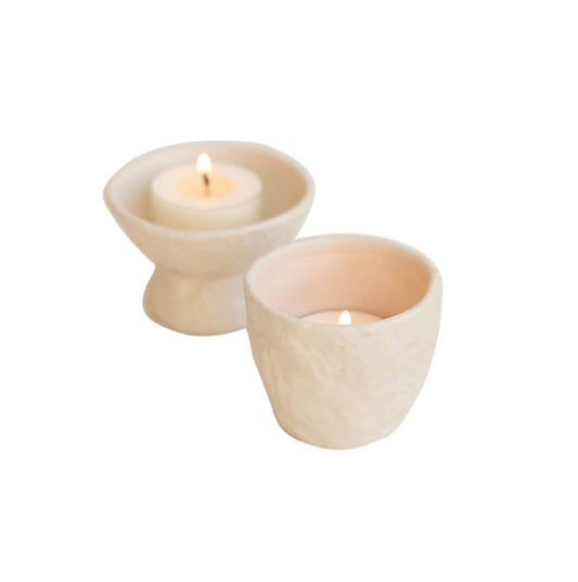 GAIA Pair of Textured Votives image 0