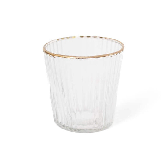 Clear Gold Rim Votive image 0