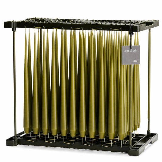 Ester & Erik OLIVE GLOW Tapered Candle (Matt 32cm - NO. 78) image 0