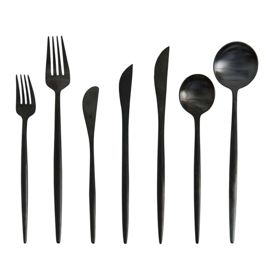 Matt Black Tea Spoon image 0