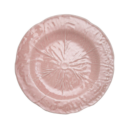 Cabbage Leaf Powder Pink Charger Plate image 0