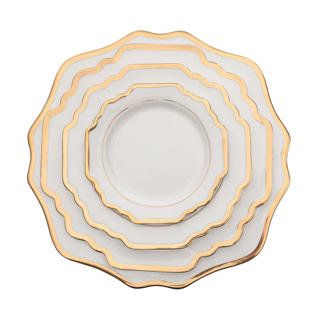The Sunflower White & Gold Dinnerware Collection image 0