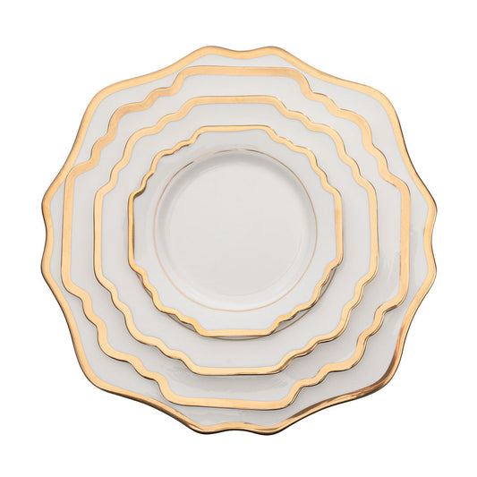 The Sunflower White & Gold Dinnerware Collection image 0