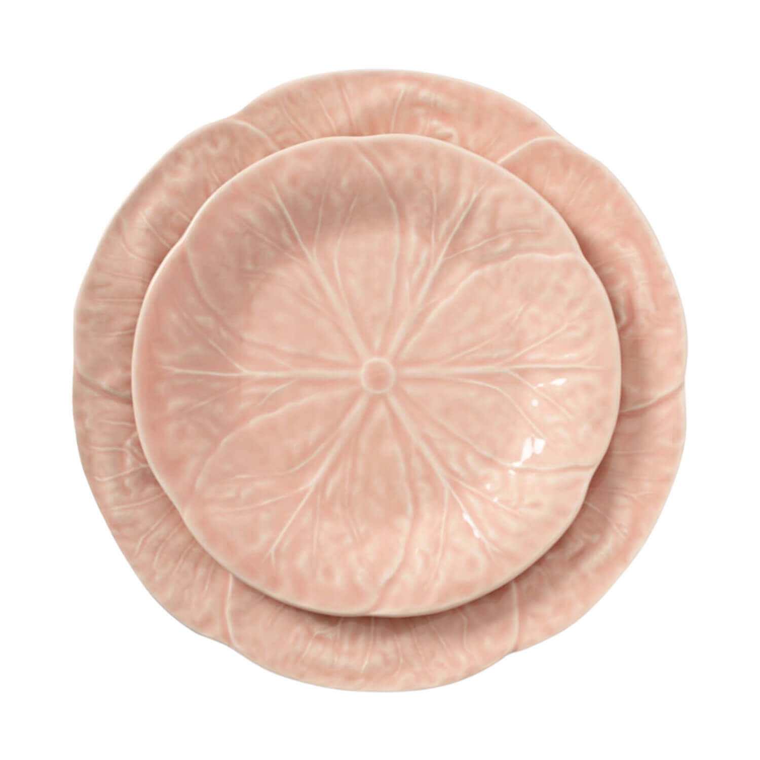 Cabbage Leaf Powder Pink Dinnerware Collection image 1