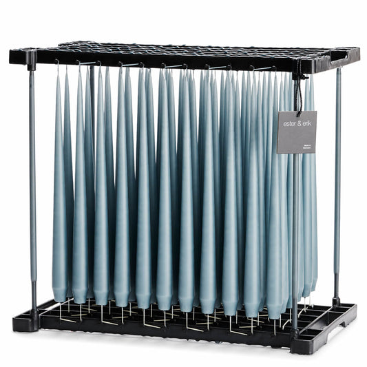 Ester & Erik STEEL BLUE Tapered Candle (Matt 32cm - NO. 64) image 0