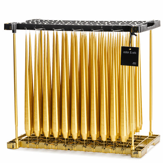 Ester & Erik GOLD METALLIC Tapered Candle (Matt 32cm - NO. 90) image 0