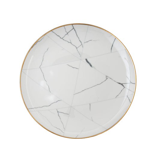 Marble Gold Rim Charger Plate image 0