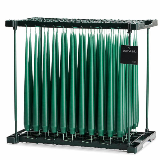 Ester & Erik MARBLE GREEN Tapered Candle (Matt 32cm - NO. 58) image 0