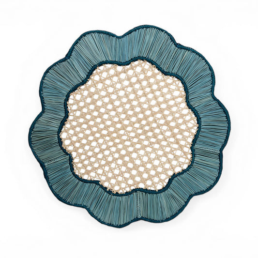 Daisy Sky Blue & Natural Placemat