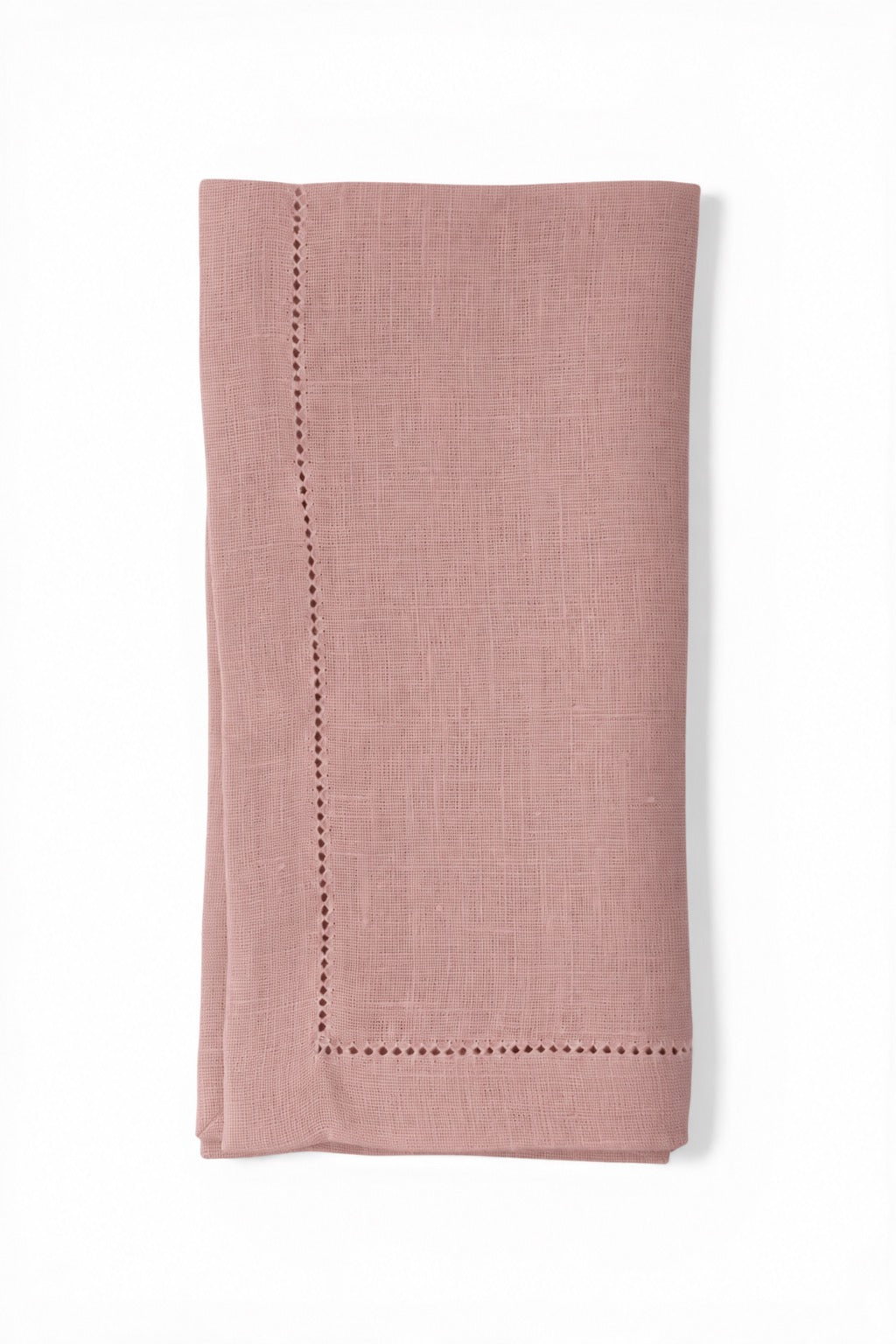Hemstitch Edge Napkin in Blossom Pink