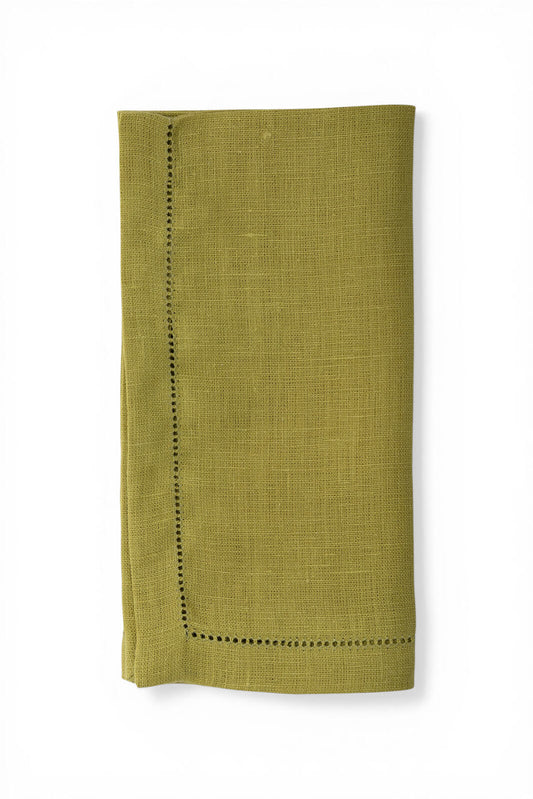 Hemstitch Edge Napkin in Chartreuse