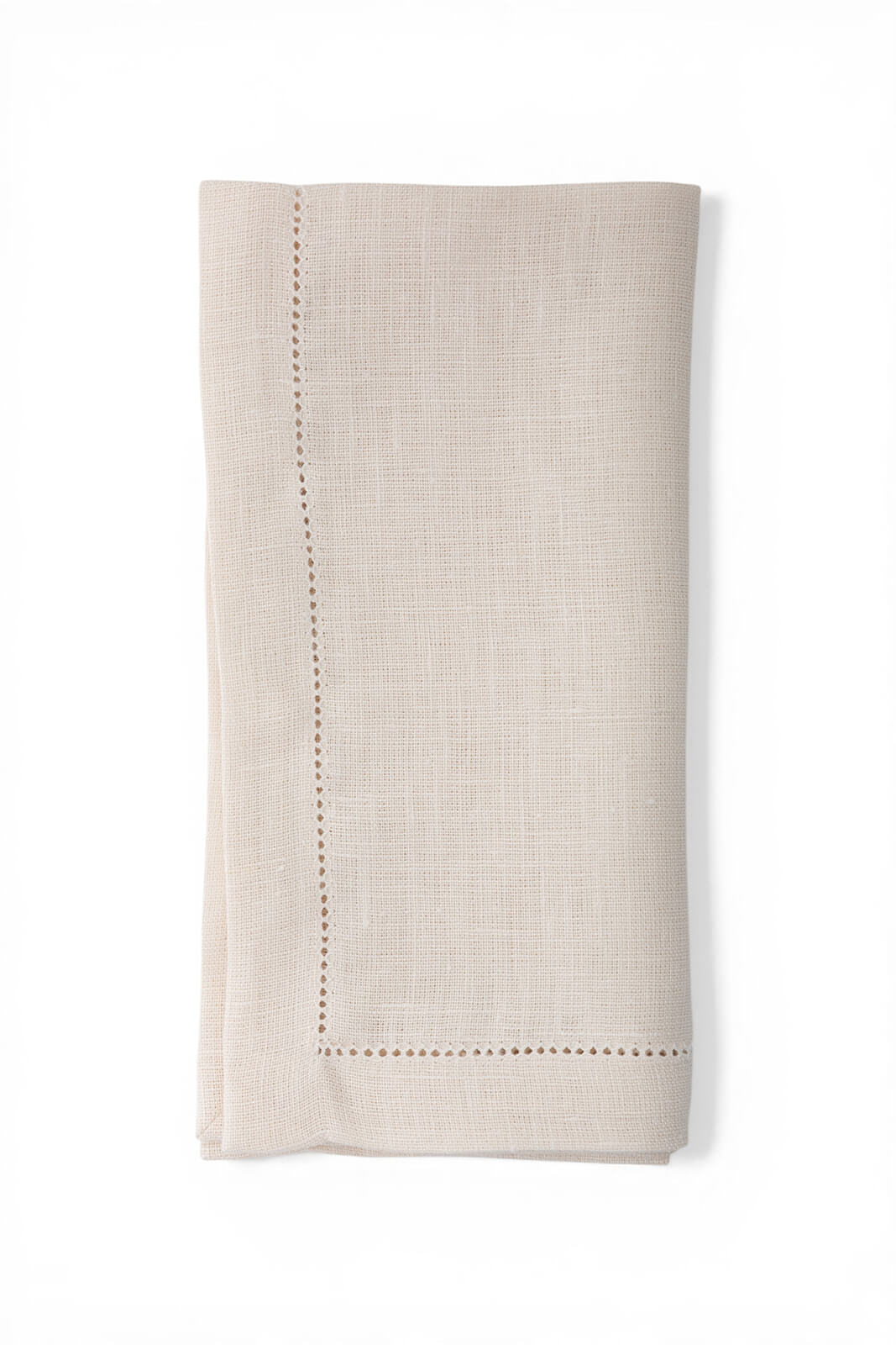 Hemstitch Edge Napkin in Ecru
