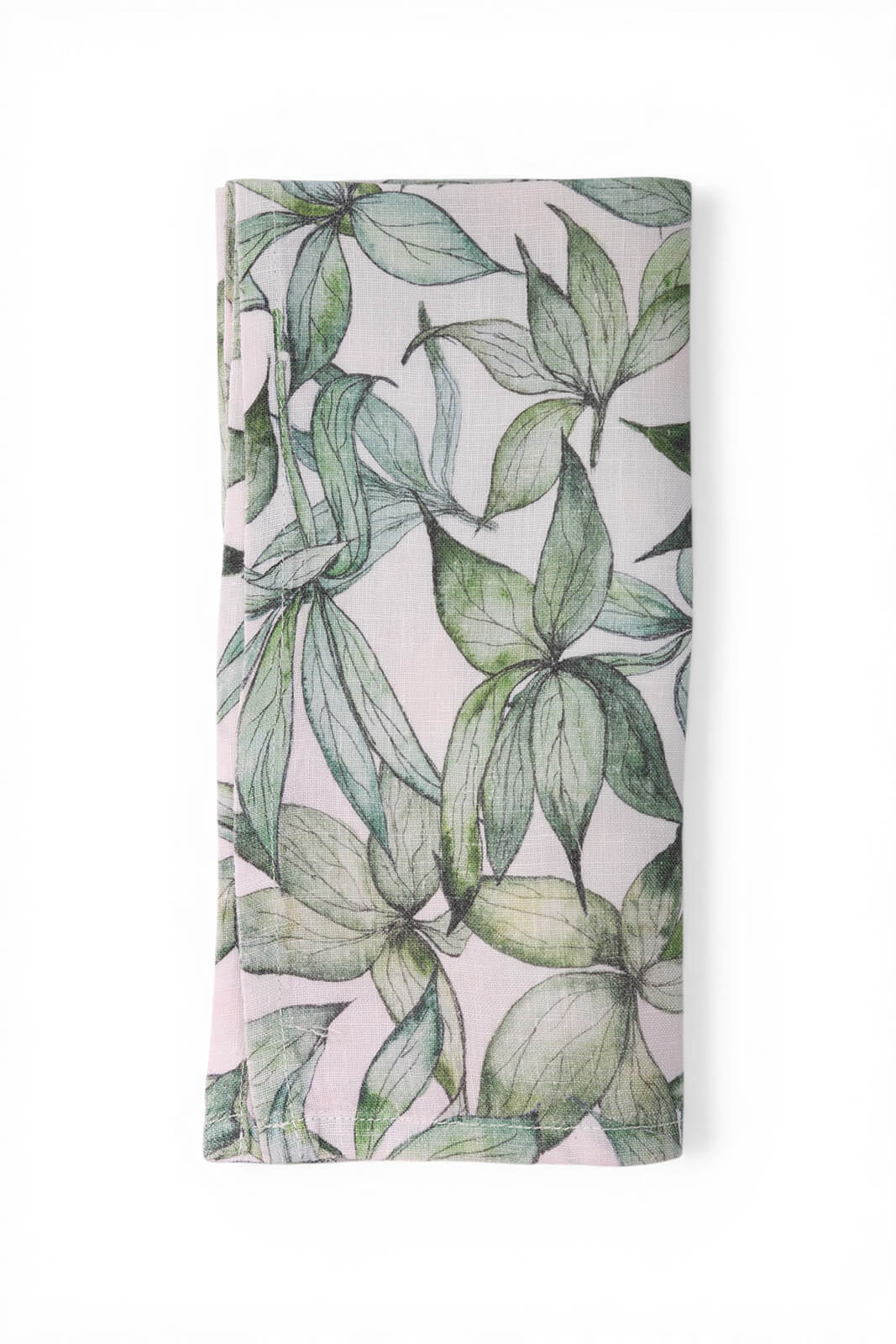 Hellebore Leaves Linen Napkin