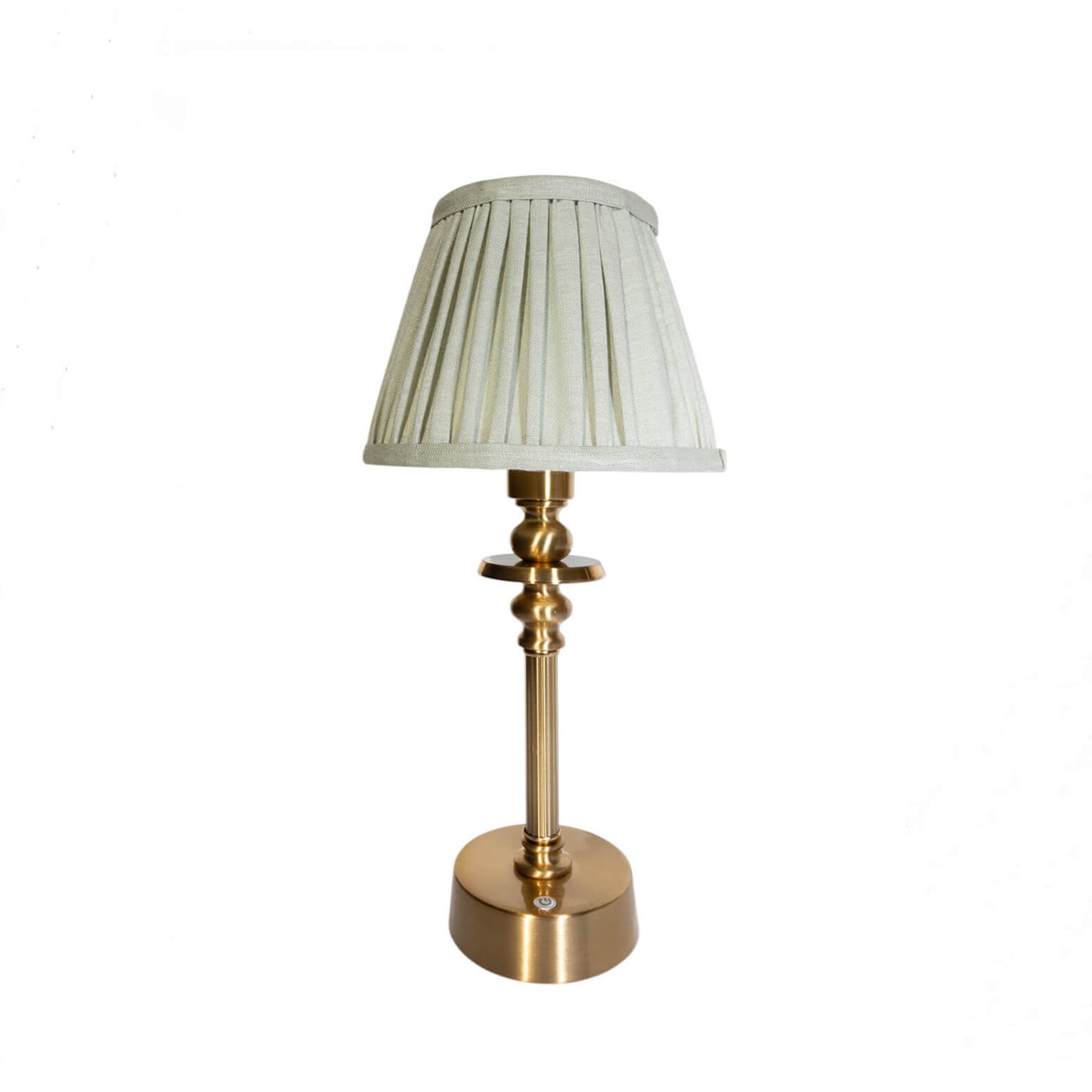 Rechargeable Pooky Lamp with 16cm Moss Green Linen Shade
