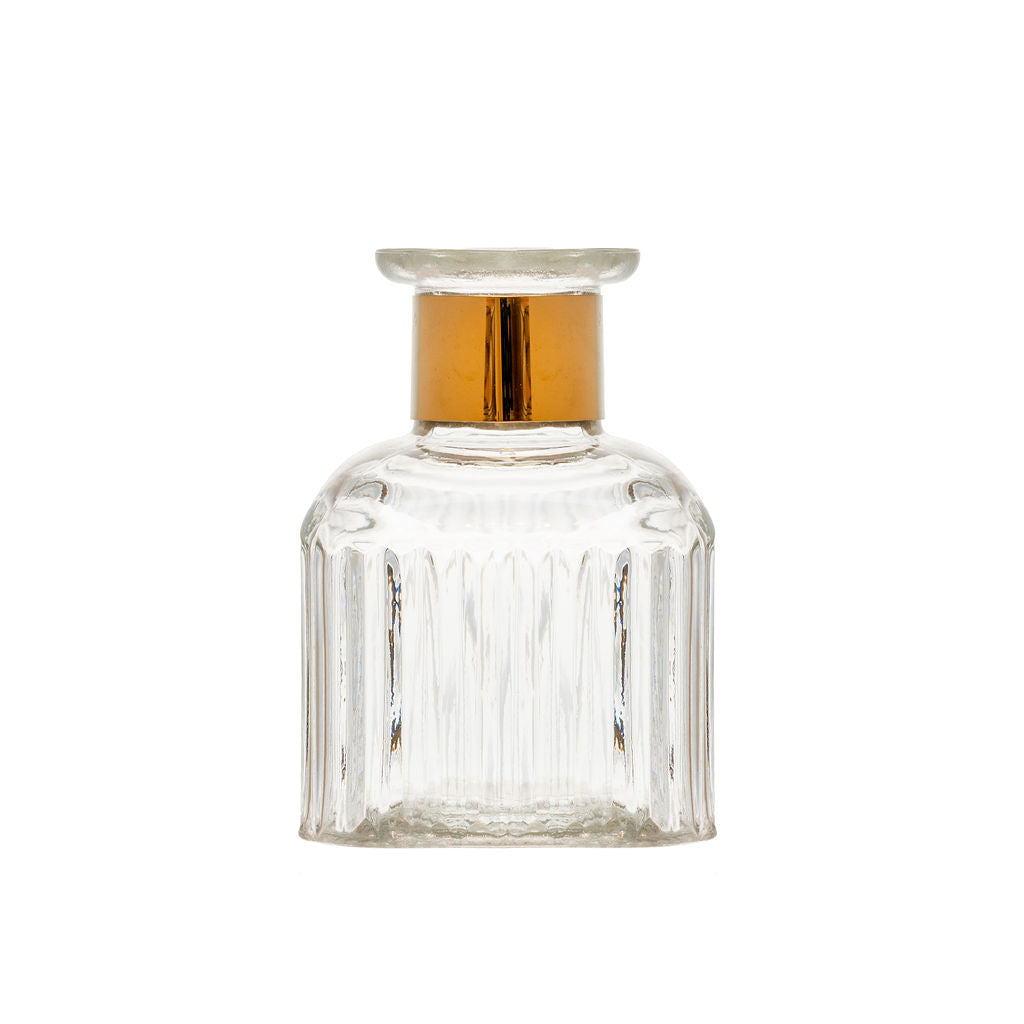 Square Bud Vase with Gold Band image 0