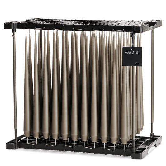 Ester & Erik CAVIAR Tapered Candle (Matt 32cm - NO. 77) image 0