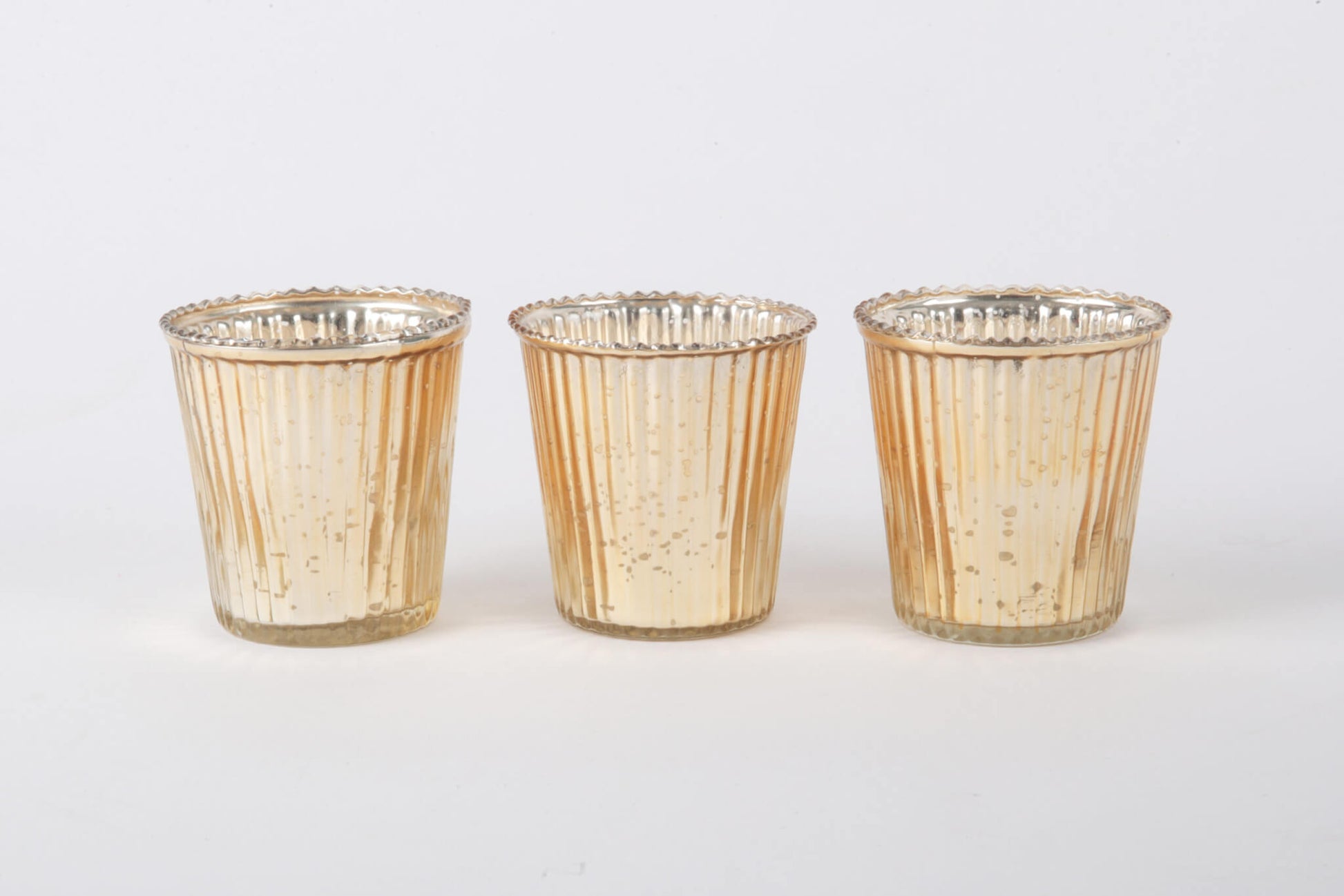 Gold Speckled Straight Tealight Holder image 2