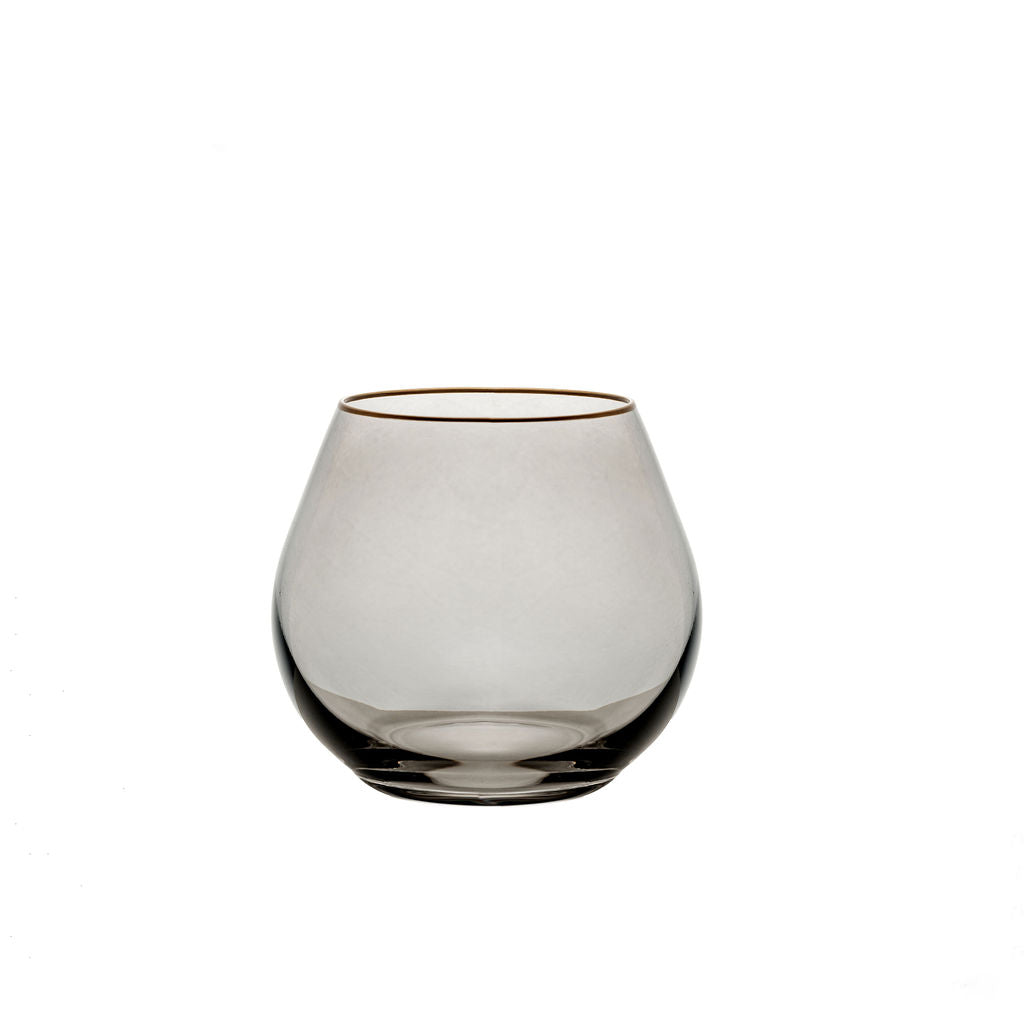 Santorini Smoke Gold Rimmed Glassware image 2