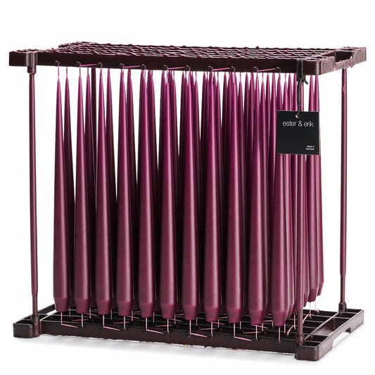 Ester & Erik DARK PLUM Tapered Candle (Matt 32cm - NO. 46/2) image 0