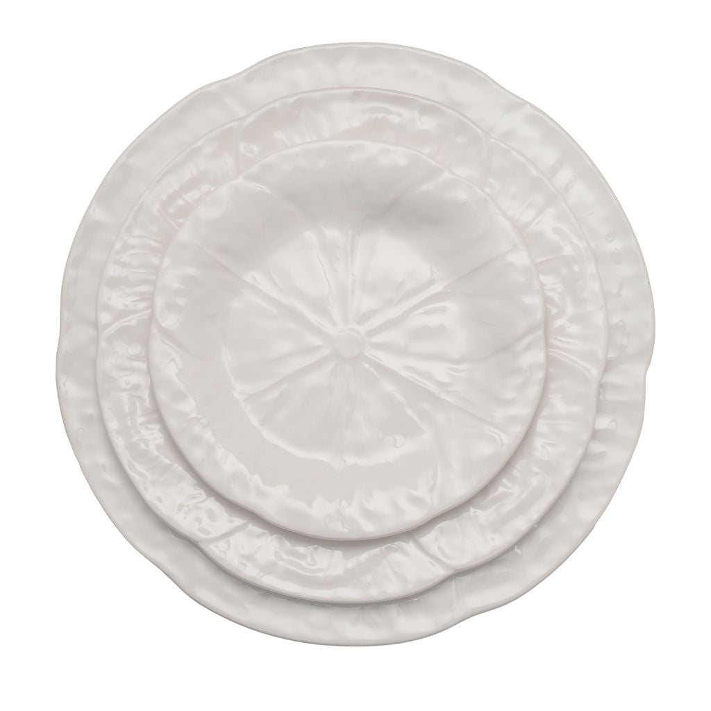 Cabbage Leaf White Charger Plate image 1