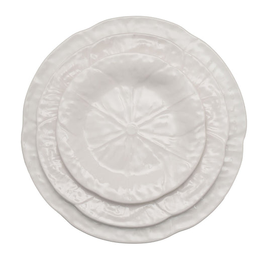 Cabbage Leaf White Charger Plate image 1
