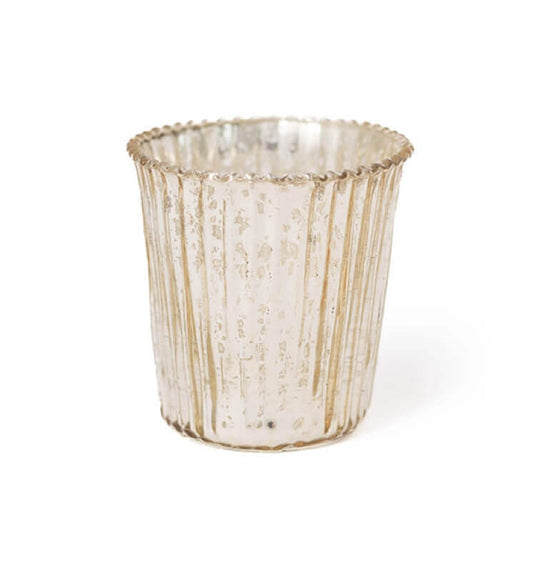 Gold Speckled Straight Tealight Holder image 0
