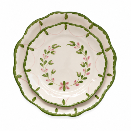 Sophie Pink & Green Floral Dinnerware Collection