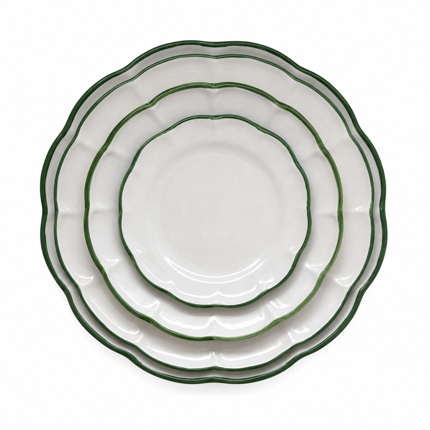 Green Rim Dinnerware Collection