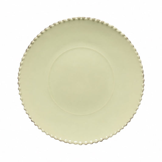 Pearl Beaded Pistachio Charger Plate