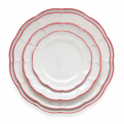 Pink Rim Dinnerware Collection