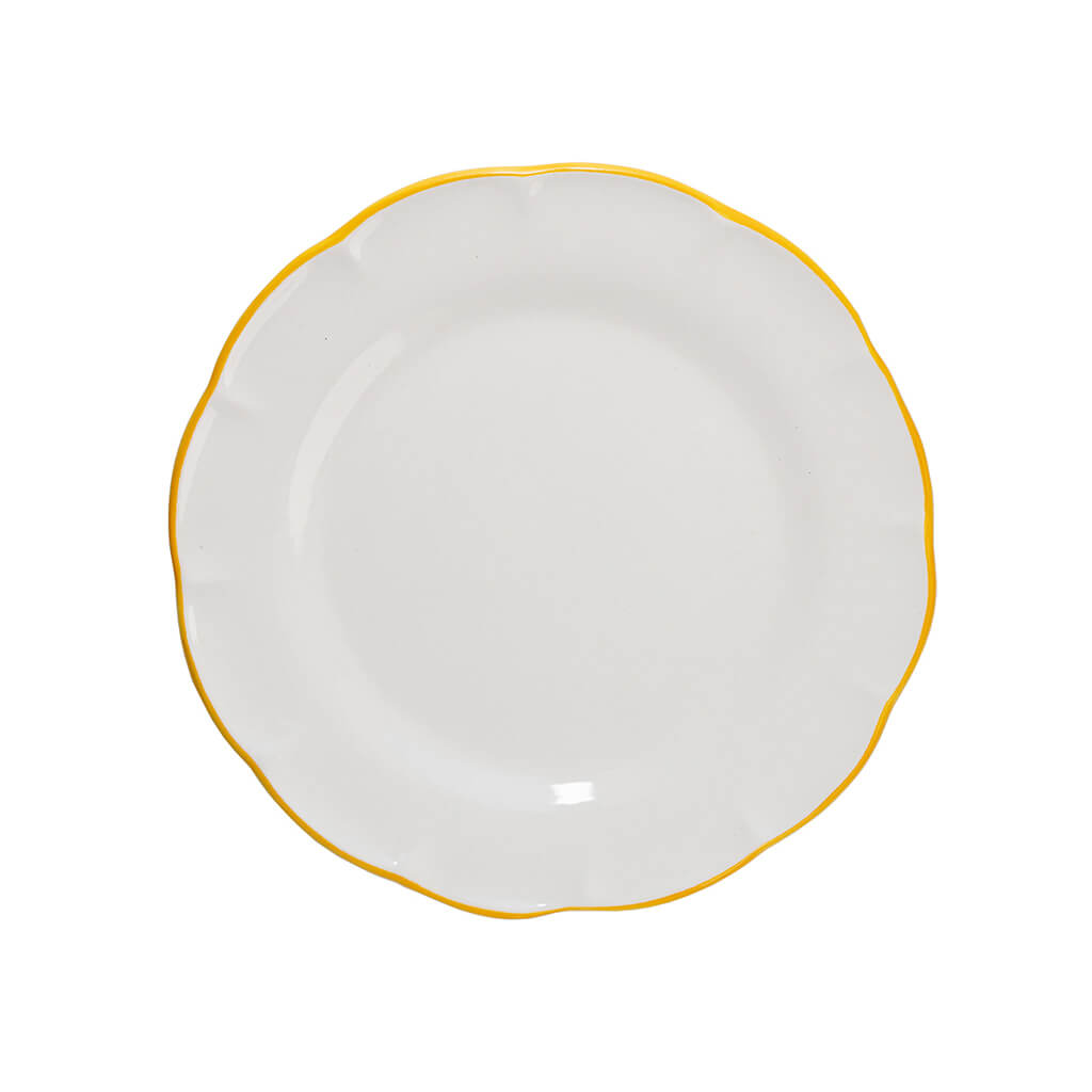 Yellow Rim Dinnerware Collection