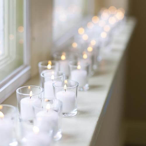 Hire Straight Glass Tealight Holder From The Luxe Collection